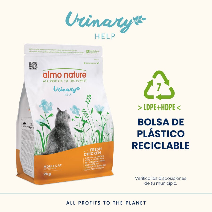 2 kg Almo Nature Urinary Pollo pienso para gatos , , large indicador imagen numero 4
